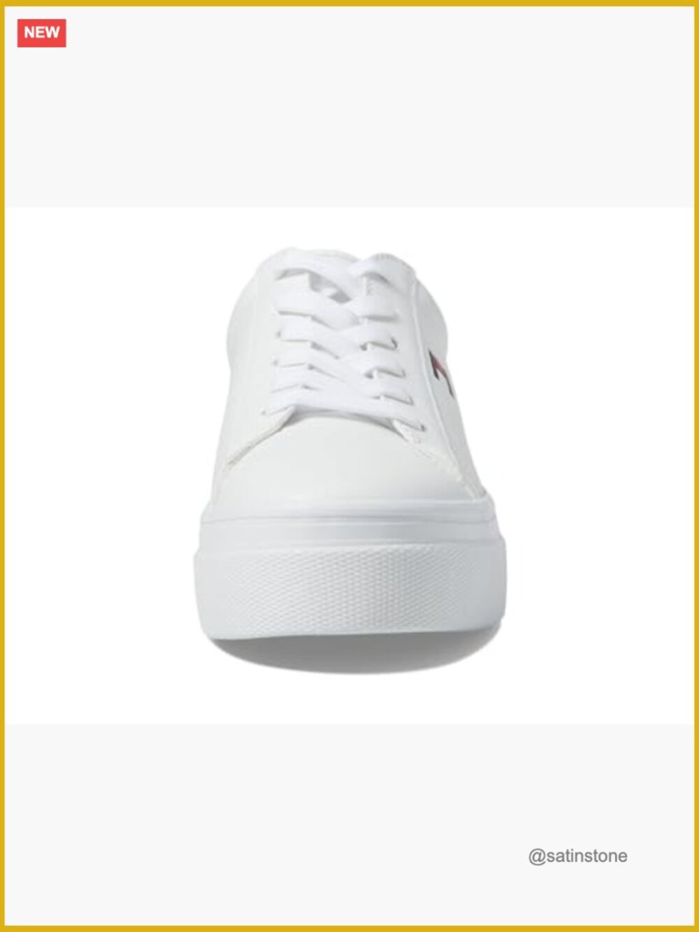 Faux Leather Lace-Up Fashion Sneakers - Picture 6 of 6